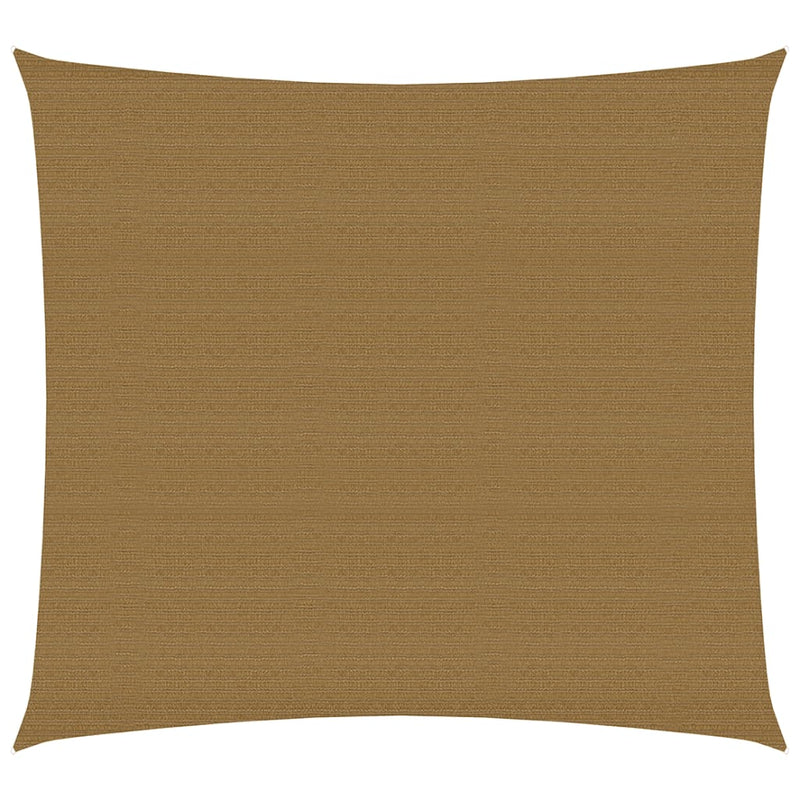 VidaXL Zonnezeil 160 g m² 7x7 m HDPE taupe
