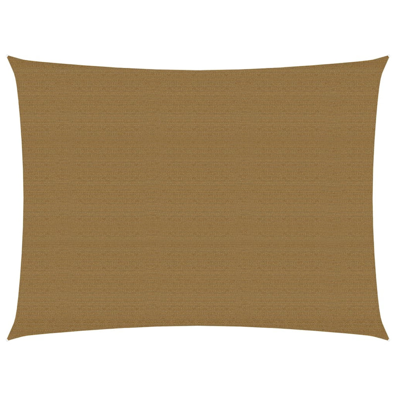 Vidaxl zonnezeil 160 g m² 3x4 m hdpe taupe