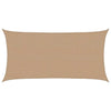 Vidaxl zonnezeil 160 g m² 3x6 m hdpe taupe
