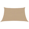 Vidaxl zonnezeil 160 g m² 3 4x2 m hdpe taupe