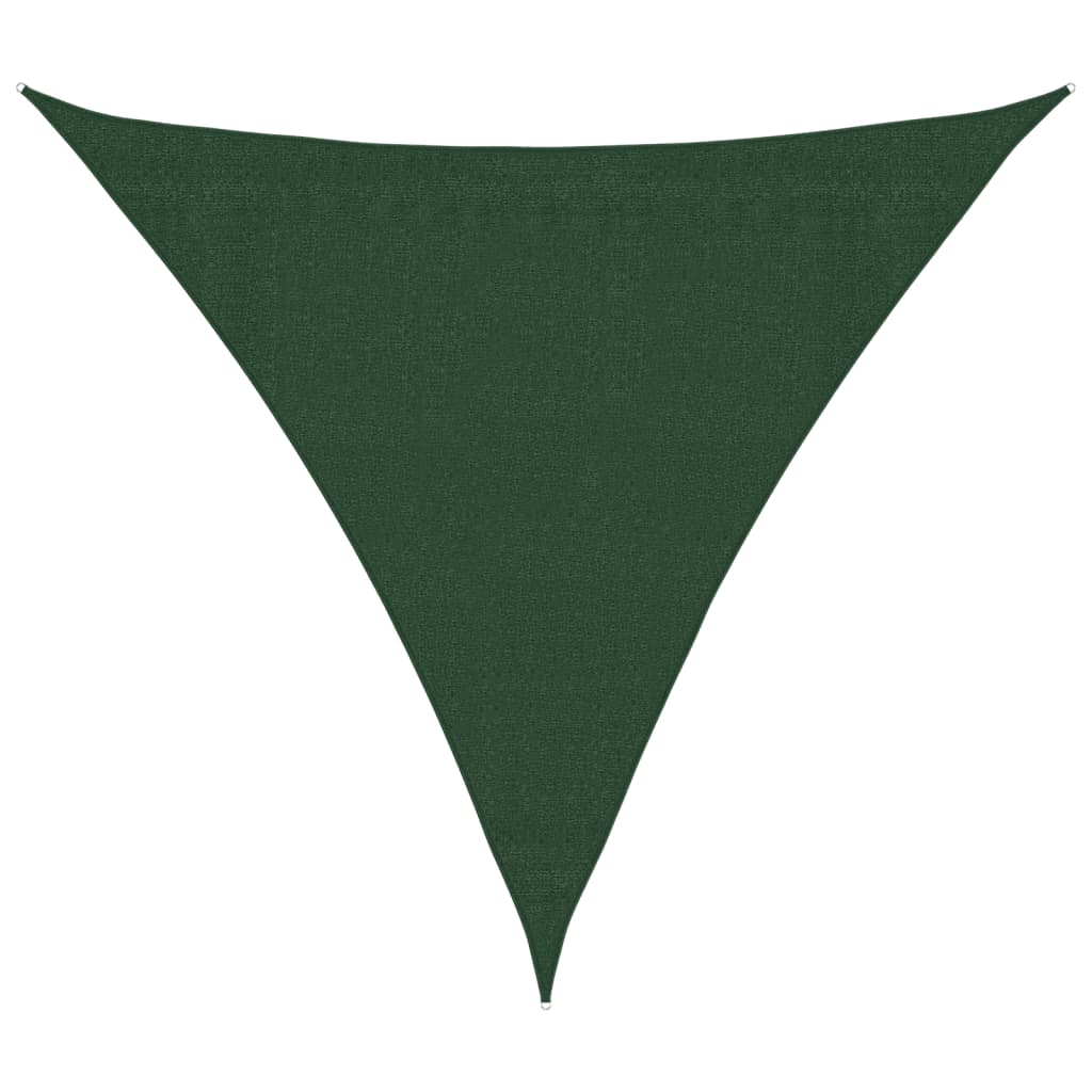 Tenda parasole Vidaxx 160 g m² 3x3x3 m HDPE verde scuro