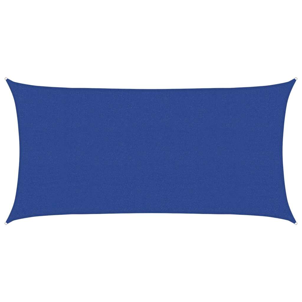 Vidaxl zonnezeil rectangular 160 g m² 2.5x5 m HDPE Azul
