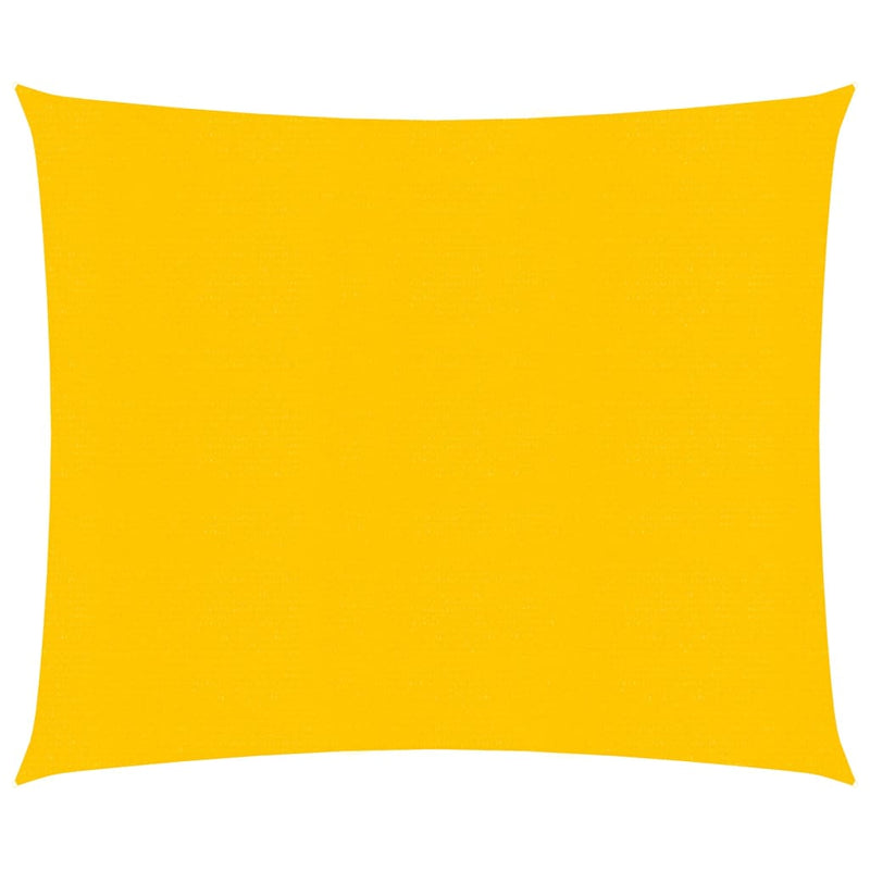 VidaXL Zonnezeil 160 g m² 2x2 m HDPE geel