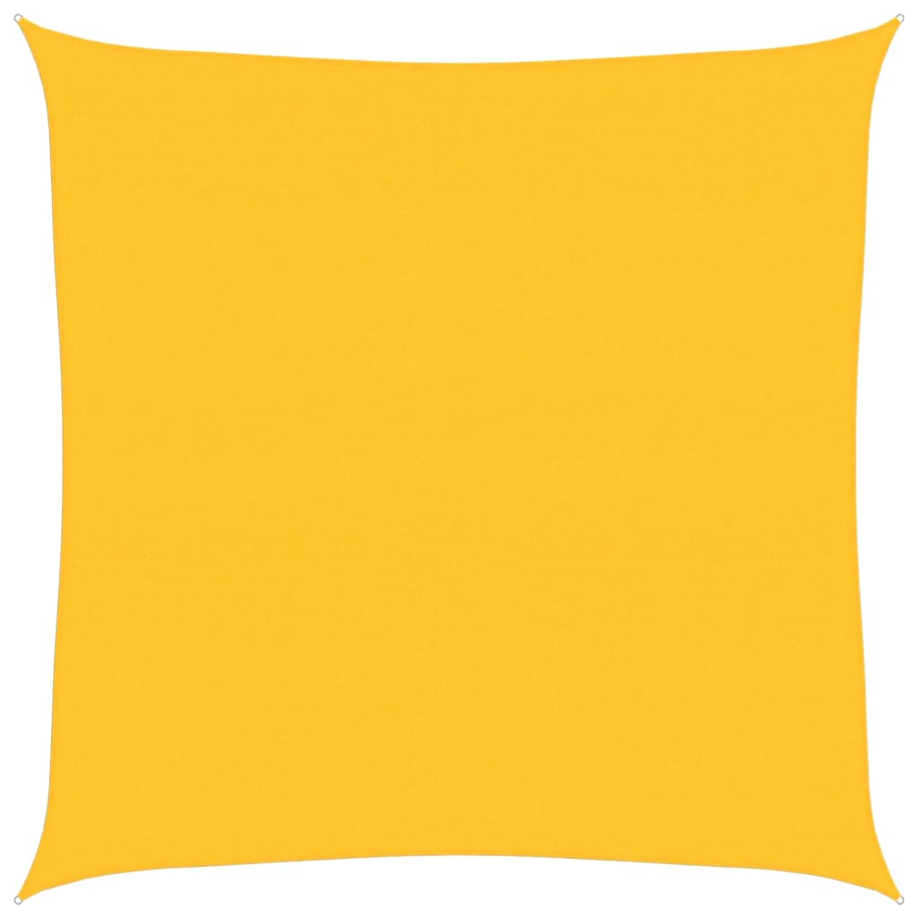 Vidaxx sun sail 160 g m² square 6x6 m HDPE yellow