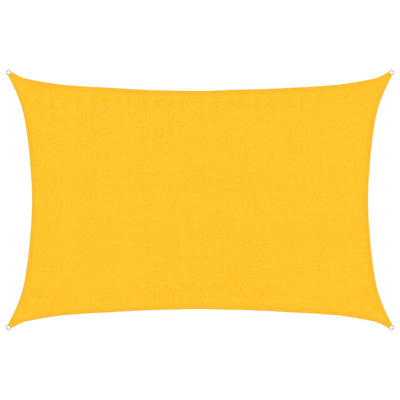 Vidaxl Zonnezeil 160 g m² rettangolare 3,5x5 m HDPE giallo