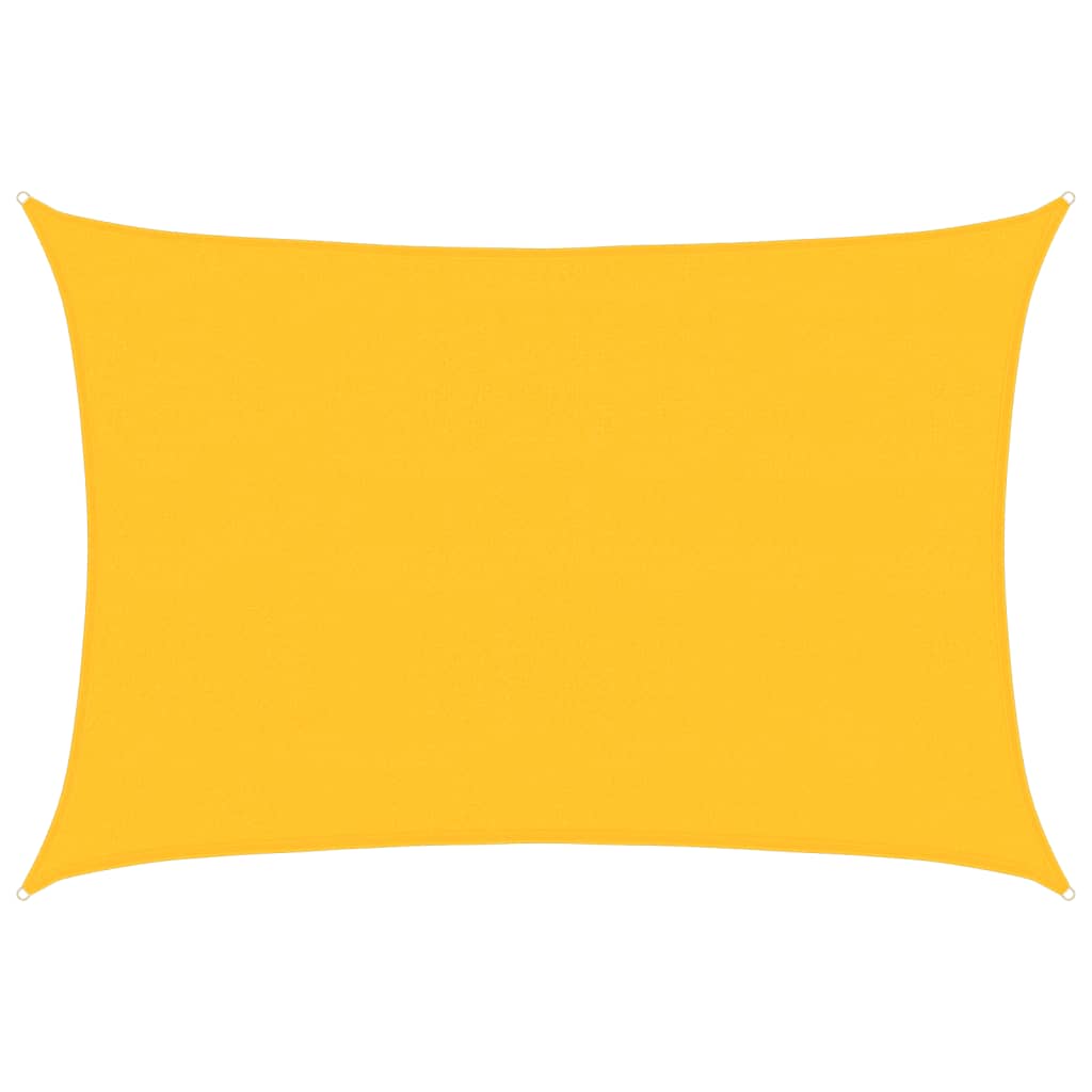 Vidaxl Zonnezeil 160 g m² rettangolare 4x5 m HDPE giallo