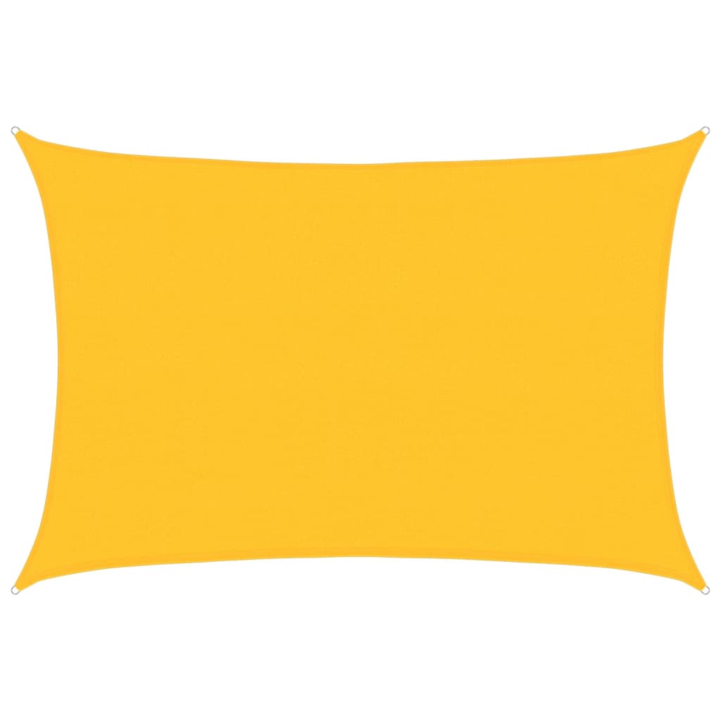 Vidaxl zonnezeil 160 g m² rectangular 4x6 m hdpe amarillo