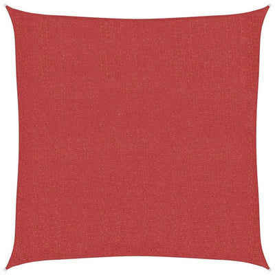 Vidaxl zonnezeil 160 g m² 2x2 m hdpe rood