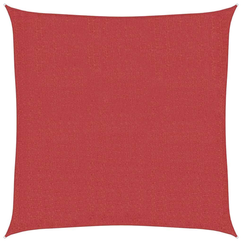 Vidaxl Zonnezeil 160 g m² 2,5x2,5 m hdpe rosso