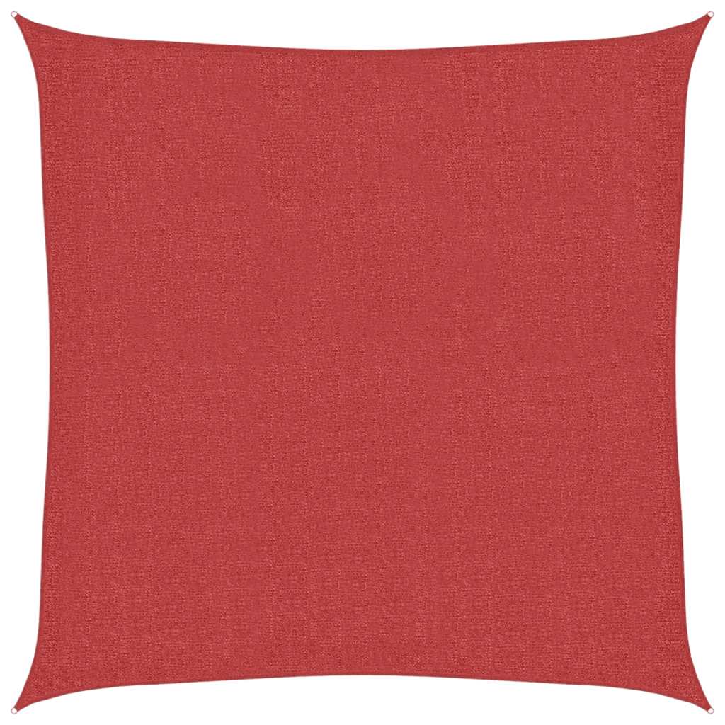 Vidaxl Zonnezeil 160 g m² 3x3 M HDPE ROJO