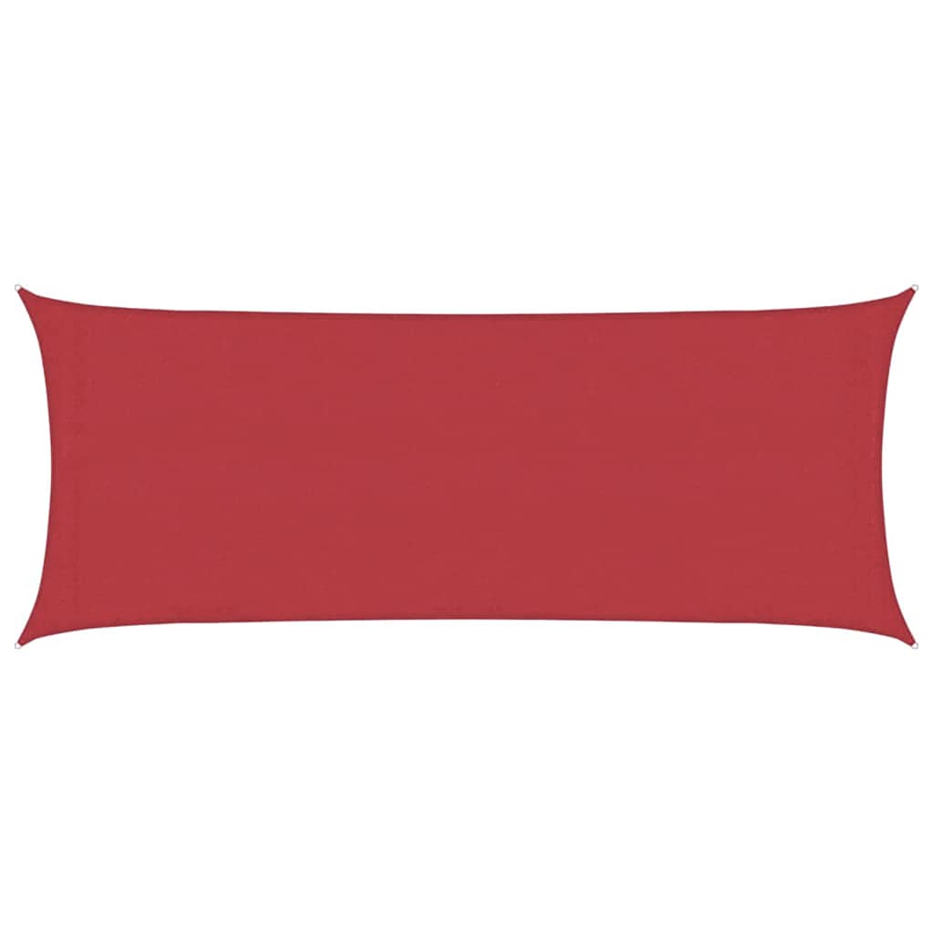 Vidaxl Zonnezeil 160 g m² 2x4.5 m HDPE rojo