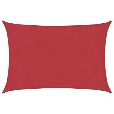 Vidaxl Zonnezeil 160 g m² 3x4.5 M HDPE rojo