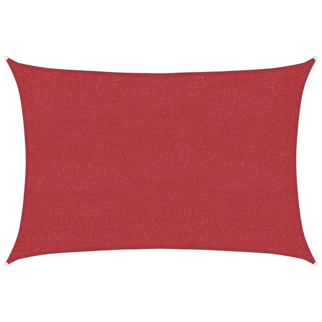 Vidaxl Zonnezeil 160 g m² 3x5 m hdpe rosso