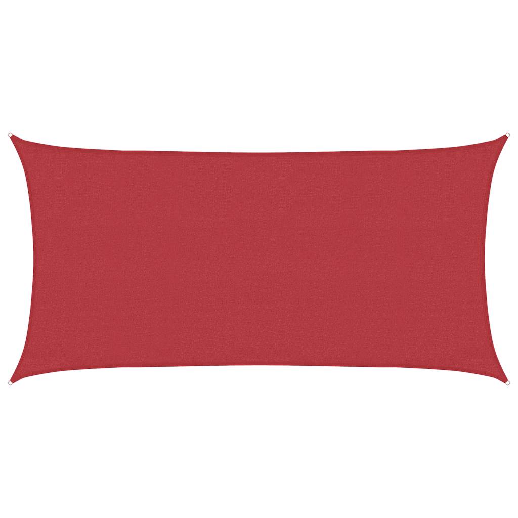 Vidaxl Zonnezeil 160 g m² 3x6 m hdpe rosso