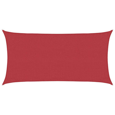 Vidaxl Zonnezeil 160 g m² 3x6 M HDPE rojo