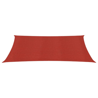 Vidaxl Zonnezeil 160 g m² 3,5x4,5 m hdpe rosso