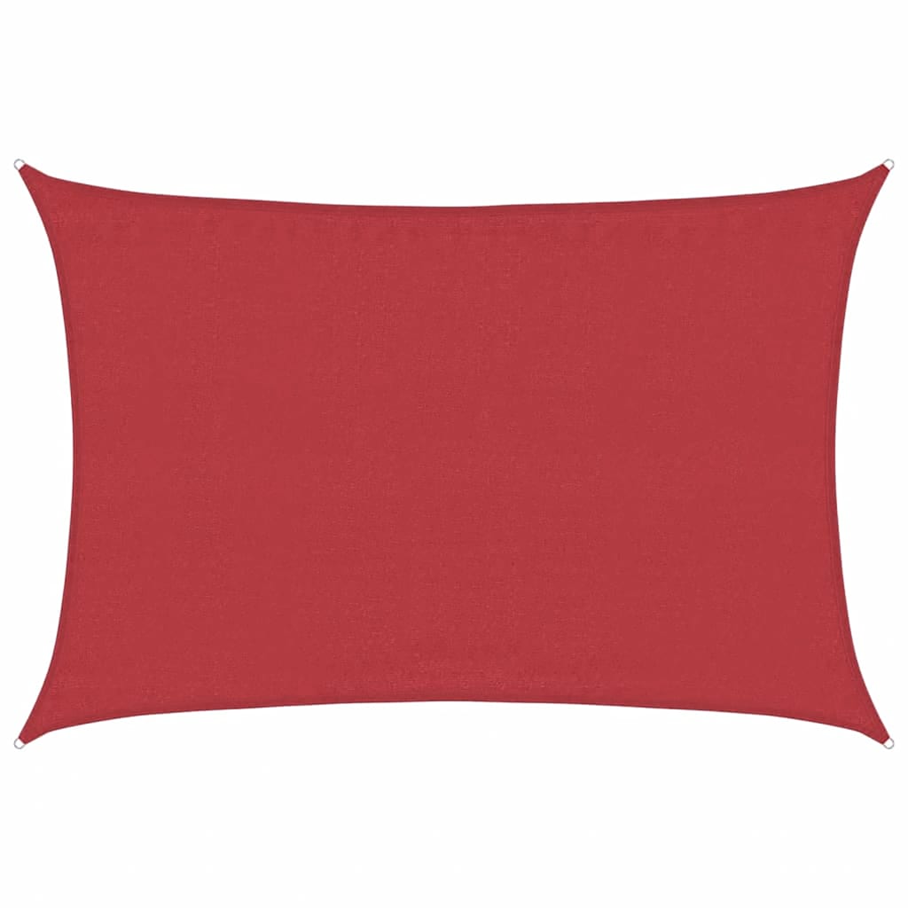 Vidaxl Zonnezeil 160 g m² 3.5x5 M HDPE rojo