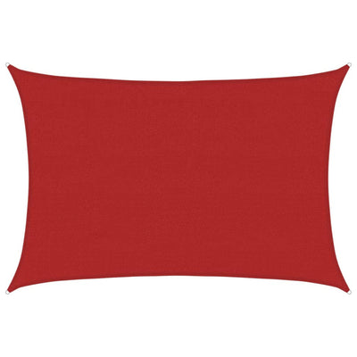 Vidaxl Zonnezeil 160 g m² 4x6 m hdpe rosso