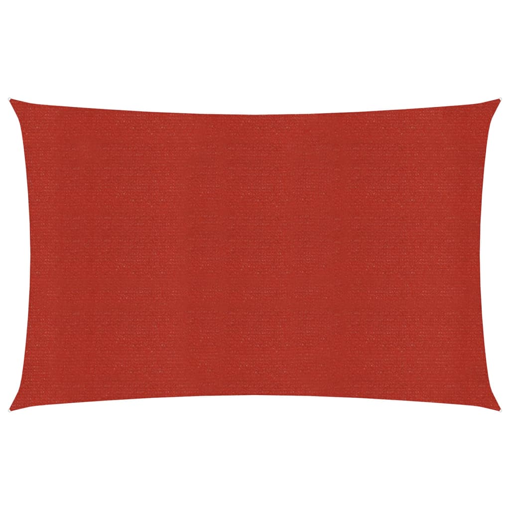 Vidaxl Zonnezeil 160 g m² 5x6 m hdpe rosso