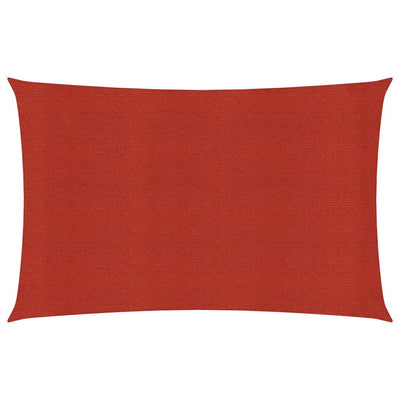 Vidaxl Zonnezeil 160 g m² 5x6 m hdpe rosso