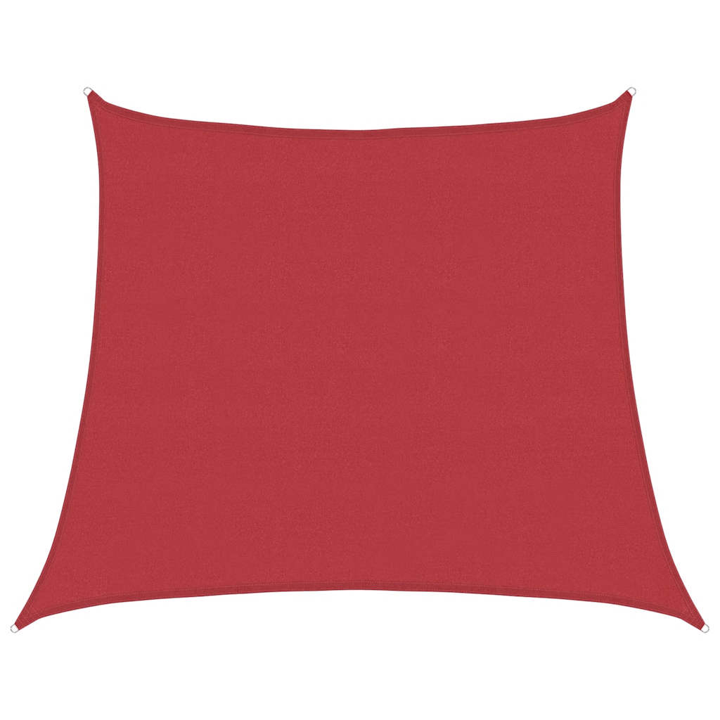 Vidaxl tenda parasole 160 g m² 4 5x4 m HDPE rosso
