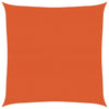 Vidaxl zonnezeil 160 g m² vierkant 4x4 m hdpe oranje