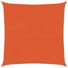 Vidaxl zonnezeil 160 g m² vierkant 7x7 m hdpe oranje