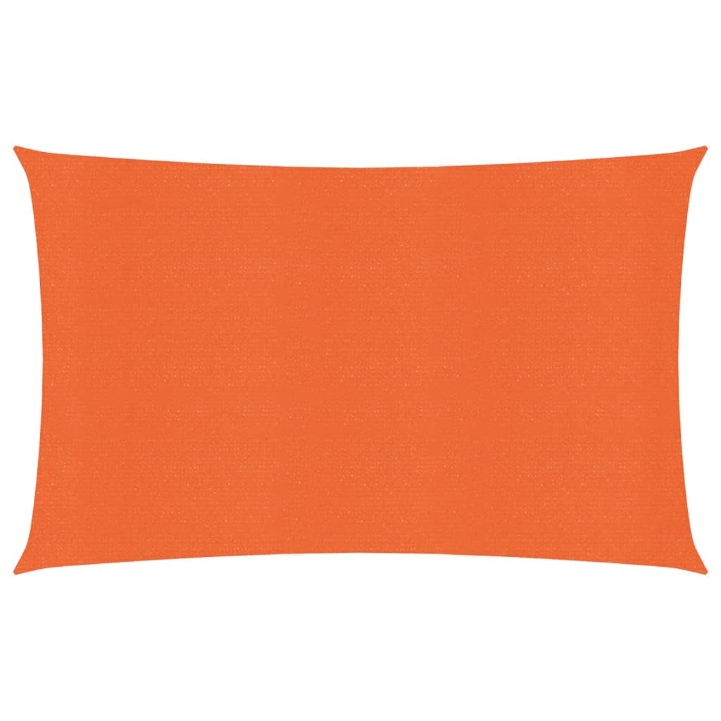 VidaXL Zonnezeil 160 g m² 2x4 m HDPE oranje