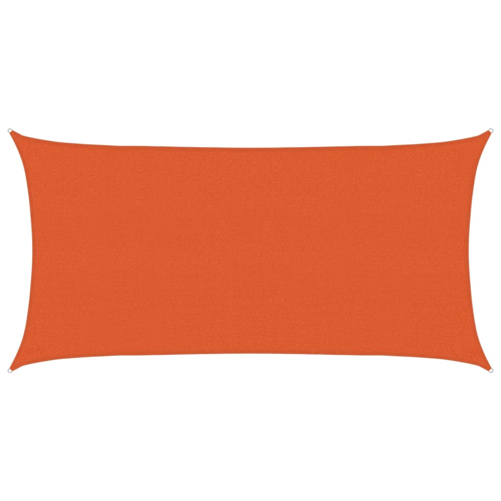 Vidaxl zonnezeil 160 g m² 2,5x5 m hdpe oranje