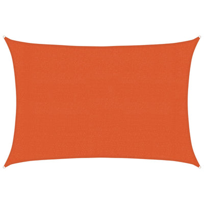 Vidaxl Zonnezeil 160 g m² rettangolare 3x5 m hdpe oranje