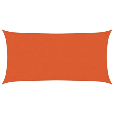 Vidaxl Zonnezeil 160 g m² rettangolare 3x6 m hdpe oranje
