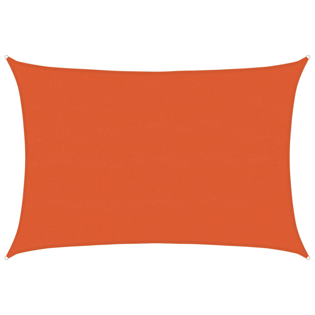 Vidaxx tenda da sole 160 g m² rettangolare 5x6 m HDPE arancione