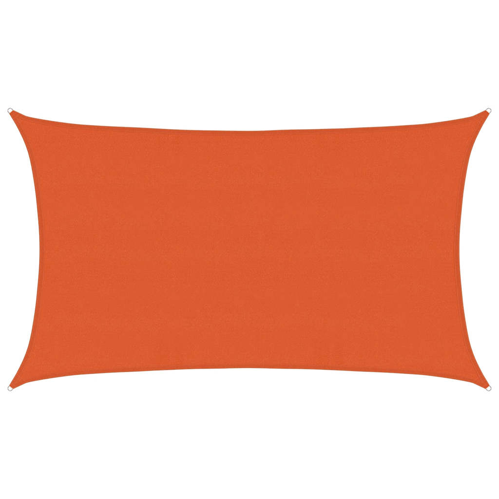 Vidaxx vela solar 160 g m² rectangular 5x8 m HDPE naranja