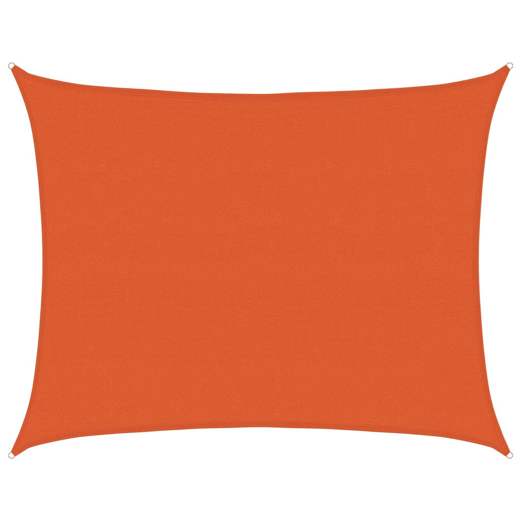 Vidaxl zonnezeil 160 g m² rechthoekig 6x7 m hdpe oranje