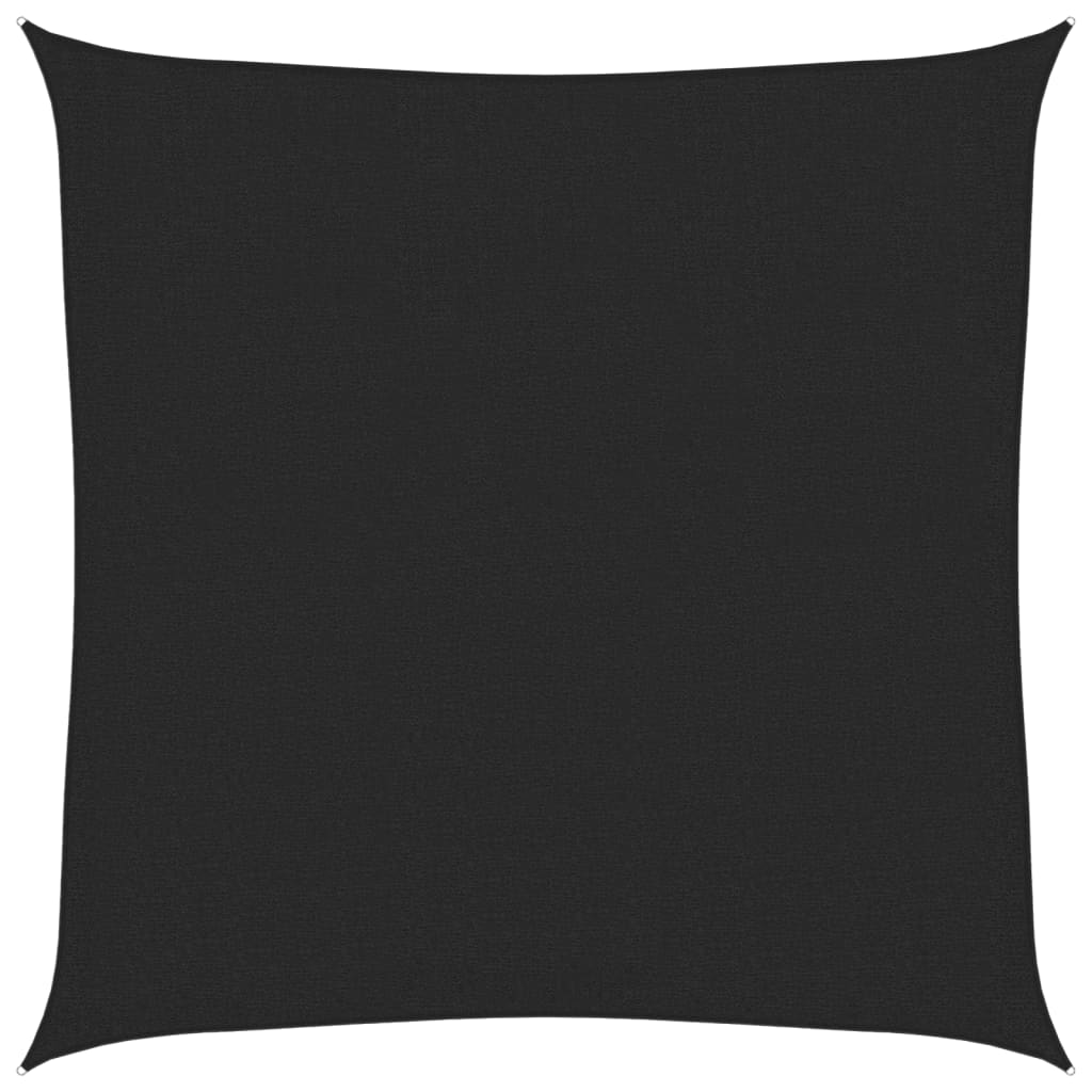 Vidaxl Zonnezeil 160 g m² 3x3 m hdpe nero
