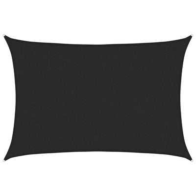 Vidaxl Zonnezeil 160 g m² 2x3 m hdpe nero