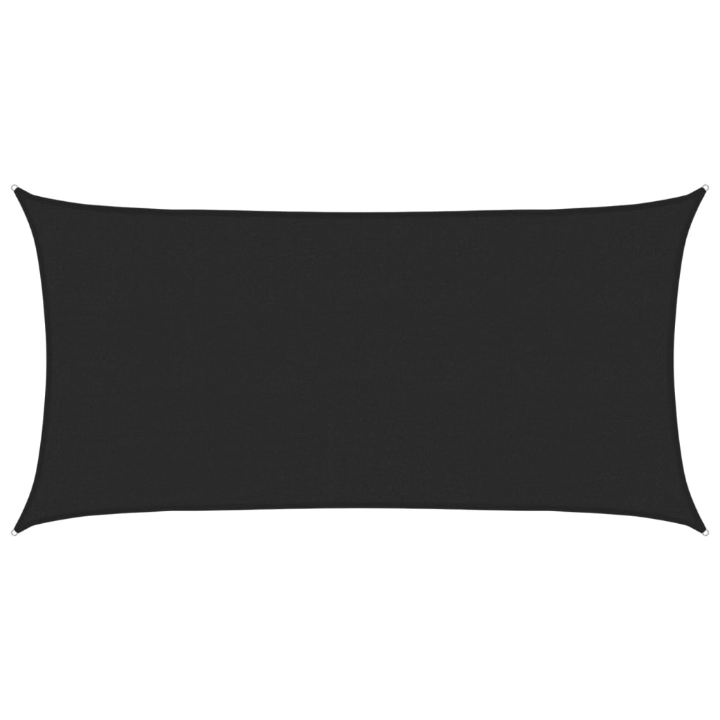 Vidaxl Zonnezeil 160 g m² 2x3,5 m HDPE NERO