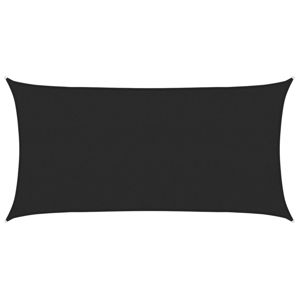 Vidaxl Zonnezeil 160 g m² 2x4 m hdpe nero