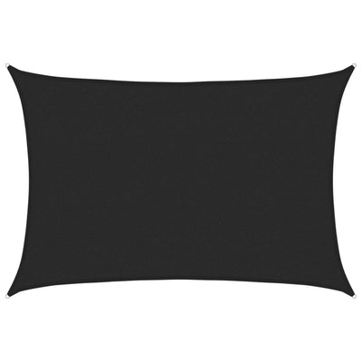 Vidaxl Zonnezeil 160 g m² 2,5x3,5 m HDPE nero
