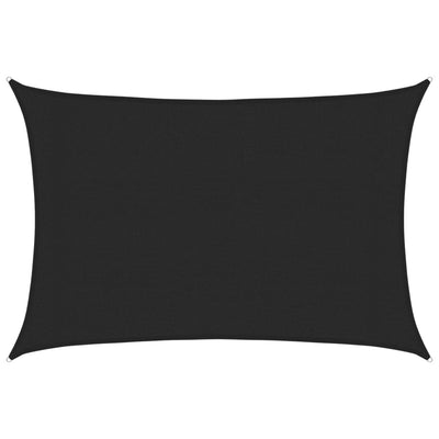 Vidaxl Zonnezeil 160 g m² 3x4 m hdpe nero