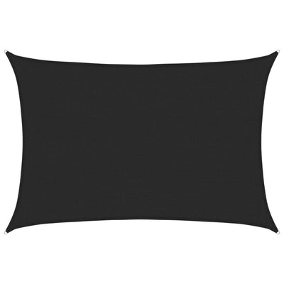 Vidaxl Zonnezeil 160 g m² 3x5 m hdpe nero