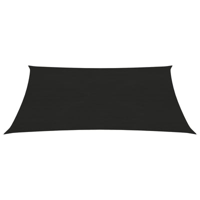 Vidaxl Zonnezeil 160 g m² 5x6 m hdpe nero
