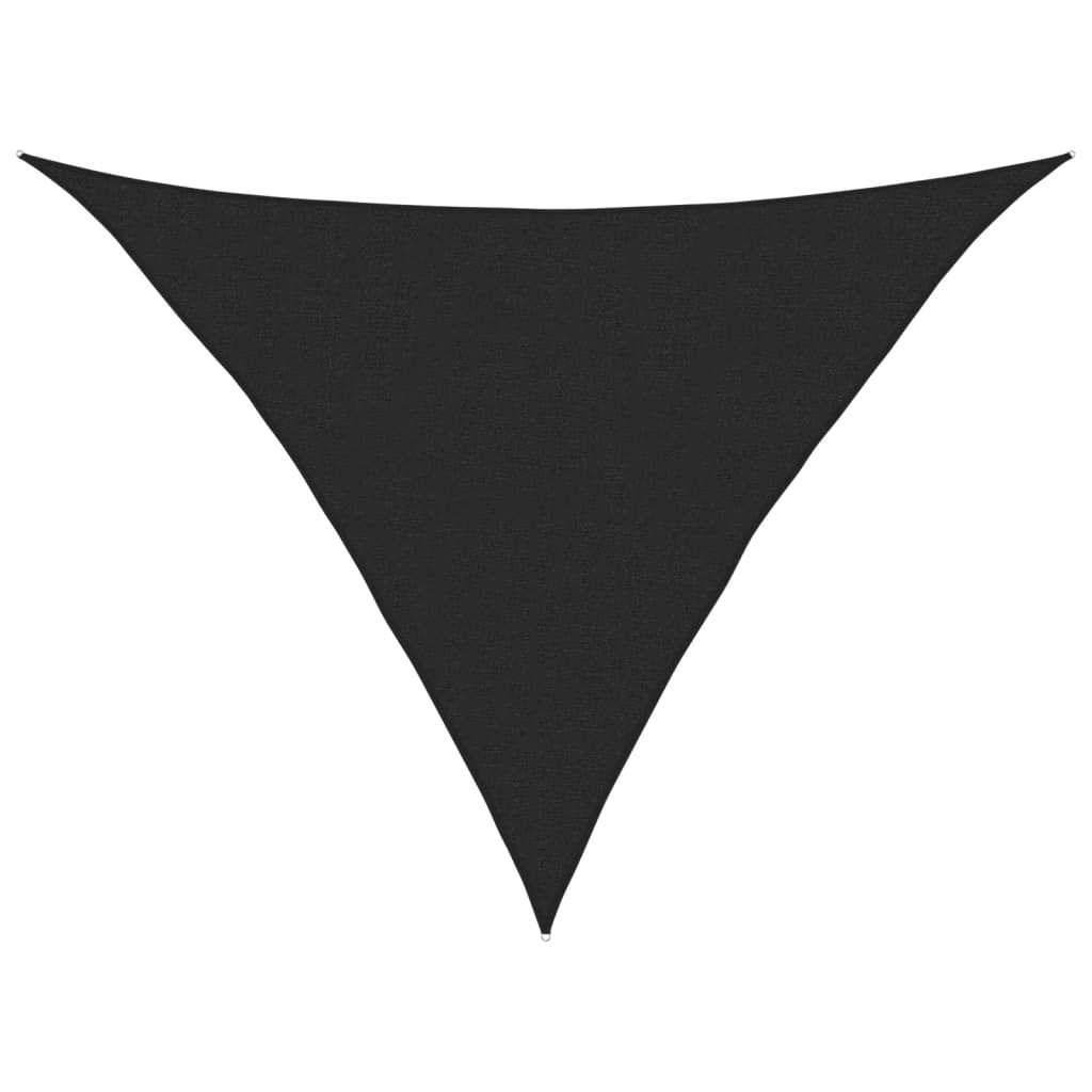 Vela de sol VidaXL 160 g m² 2,5x2,5x3,5 m HDPE negro
