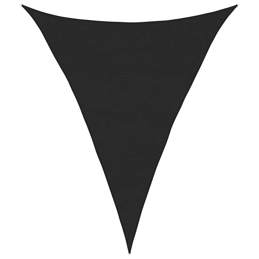 Vela da sole Vidaxx 160 g m² triangolare 3x4x4 m HDPE nera