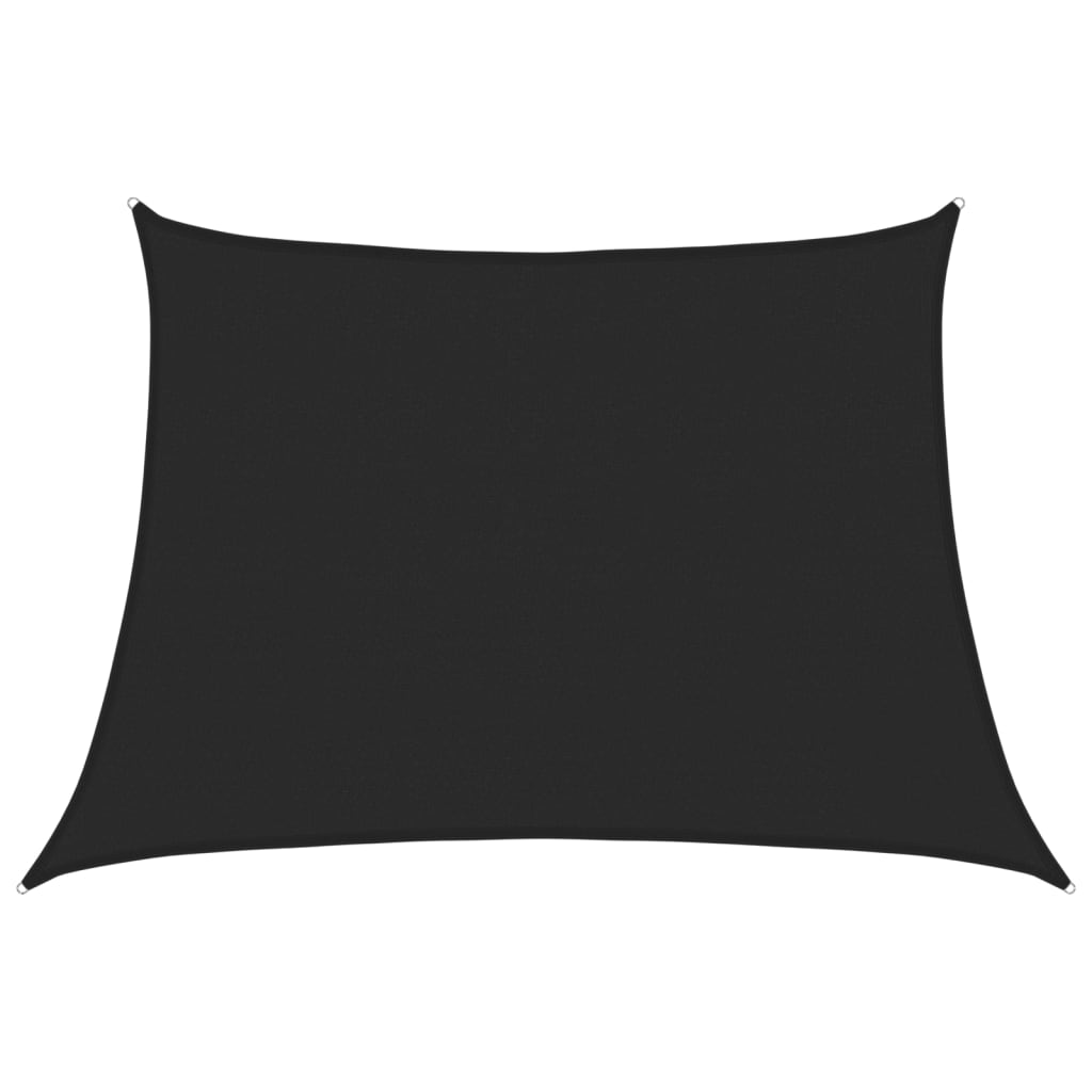 Vela de sol VidaXL 160 g m² 4 5x3 m HDPE negro