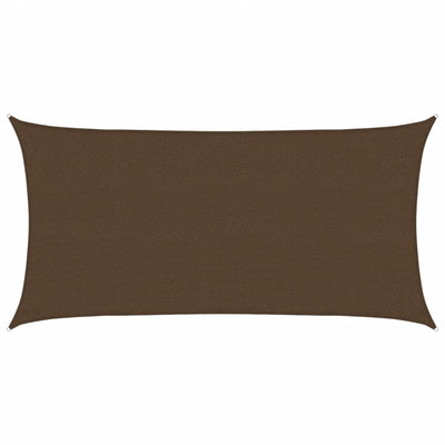 Vidaxl Zonnezeil 160 g m² 2x3.5 M HDPE BROWN