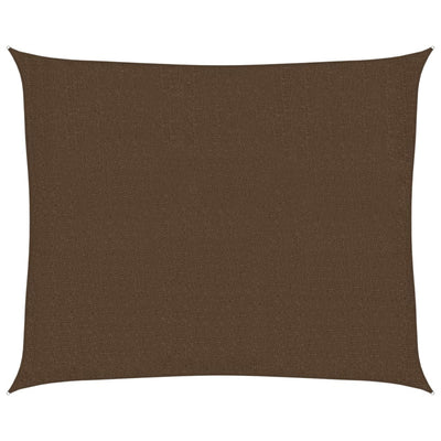 Vidaxl Zonnezeil 160 g m² 2,5x3 m hdpe marrone