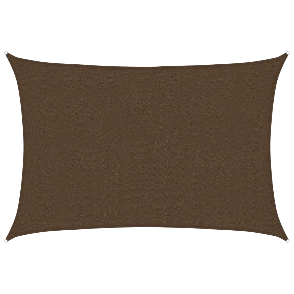 Vidaxl Zonnezeil 160 g m² 2.5x3.5 M HDPE BROWN