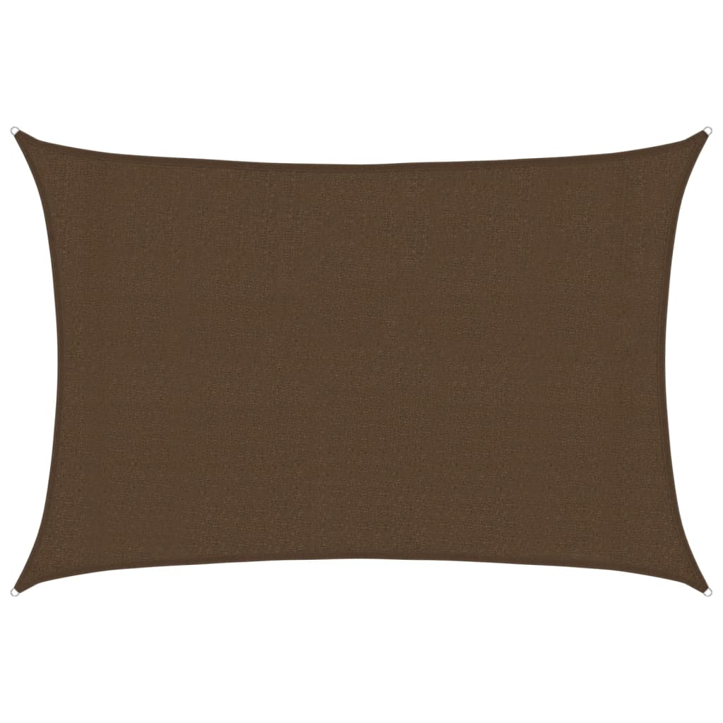 Vidaxl Zonnezeil 160 g m² 3x4,5 m hdpe marrone