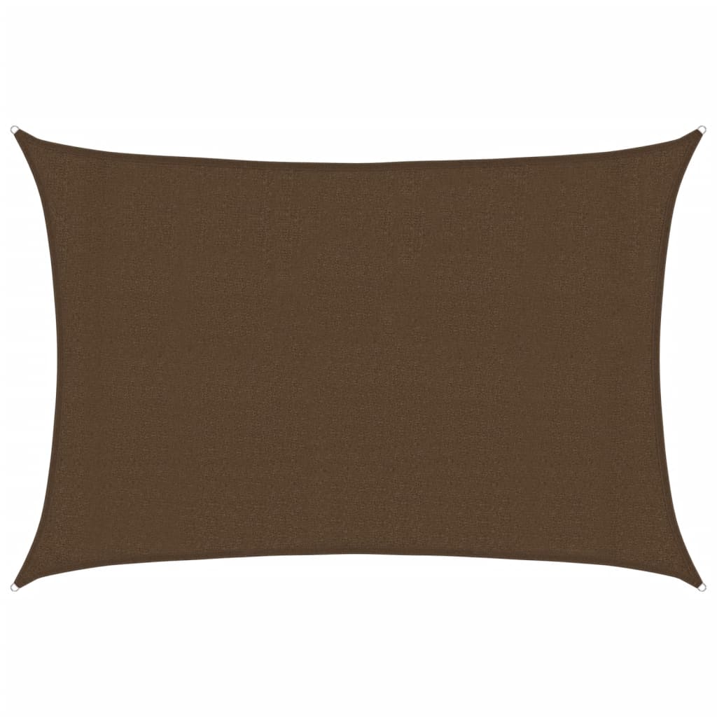 Vidaxl Zonnezeil 160 g m² 3x5 m hdpe marrone